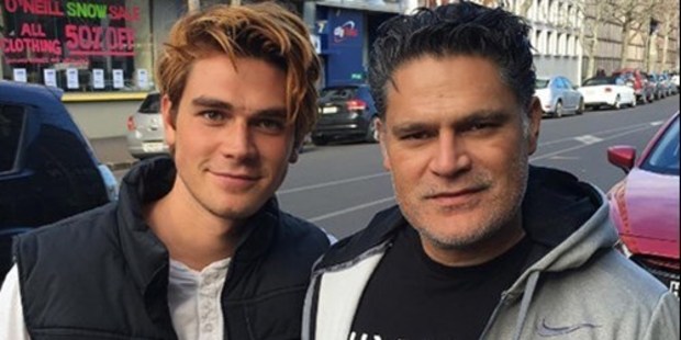 KJ Apa's home visiting his dad Keneti. Photo / Instagram
