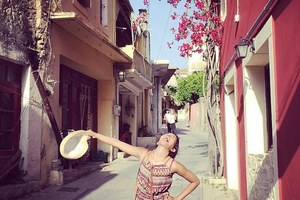 Huma Mobin's husband didn't get a visa in time to enjoy Greece. Photo / Facebook, Outside Girl