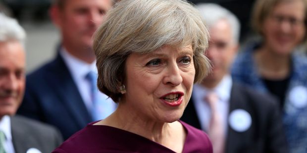 Britain's Home Secretary, Theresa May, came out on top after a Westminster episode of Game of Thrones. Photo / AP