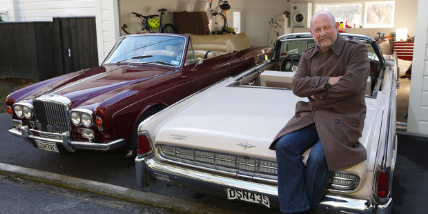 Mark Sainsbury chills with his convertibles in 2014. Photo/Mark Mitchell