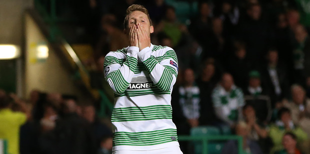 Despair on the face of a Celtic player. Photo / Getty Images