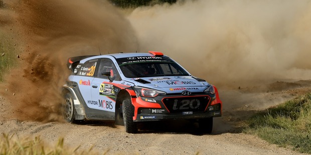 Daniel Sordo during Day One of the WRC Poland. Photo / Getty Images