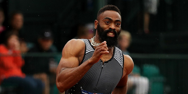 Tyson Gay competes at the 2016 U.S. Olympic Track & Field Team Trials. Photo / Getty Images