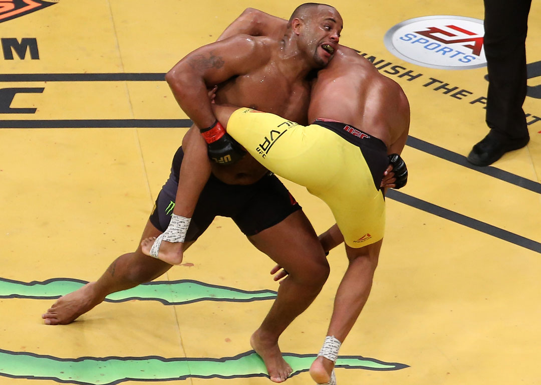 Daniel Cormier and Anderson Silva at UFC 200. Photo / Getty