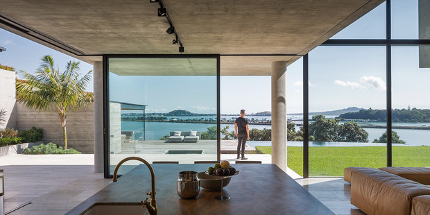 The 1586sqm site with expansive harbour views was built around 2010. Photo / Patrick Reynolds