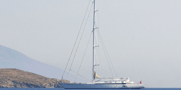 M5 - sailing in the Greek Islands under its previous name Mirabella V in 2009. Photo / ArnoWinter / Creative Commons