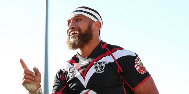 Manu Vatuvei and Ken Maumalo will be teamed up on the wings for the first time since last August when the Warriors face Manly. Photo / Getty Images.