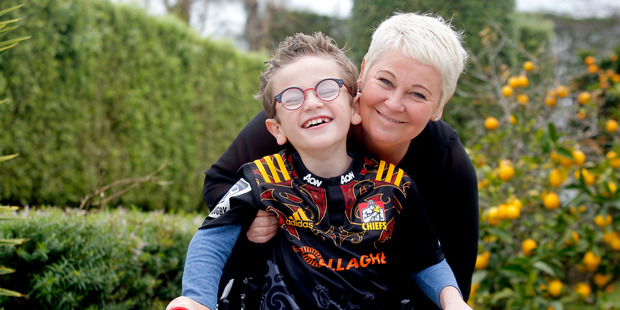 Austin Manning has spent the last eight weeks learning to walk. Photo/Ruth Keber