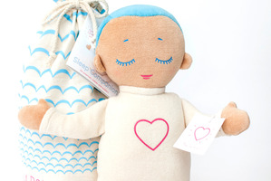 The Lulla doll is a sleep companion for preemies, babies and toddlers.