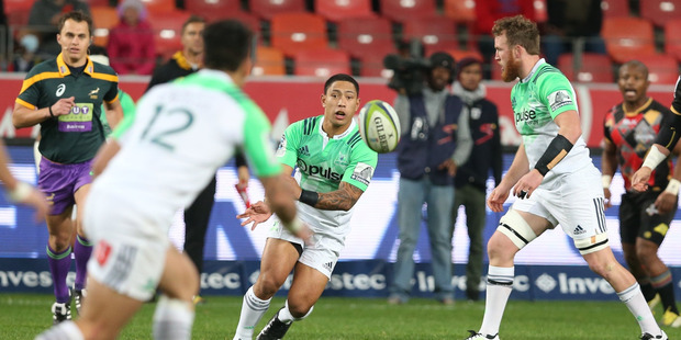 PORT ELIZABETH, SOUTH AFRICA - JULY 02: (SOUTH AFRICA OUT) Te Aihe Toma of Pulse Energy Highlanders during the Super Rugby match between Southern Kings and Highlanders at Nelson Mandela Bay Stadium on