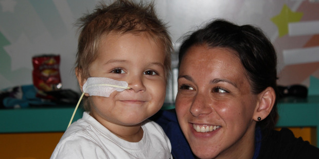 Chace Topperwien from Hamilton, pictured with his mother Keri, died in 2012. Photo / Supplied
