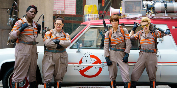 Leslie Jones, Melissa McCarthy, Kristen Wiig and Kate McKinnon in Ghostbusters. Photo / AP