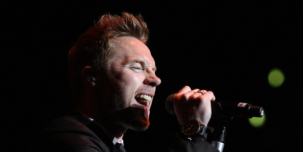 Irish singer Ronan Keating, live at Vector Arena, Auckland. 3 February 2012 New Zealand Herald Photograph by Natalie Slade
