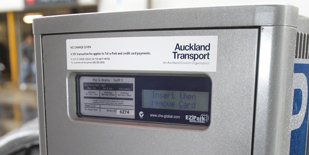 Parking meters around Auckland City. Photo / Greg Bowker