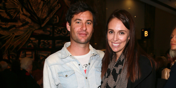 Clarke Gayford and Jacinda Ardern. Photo / Norrie Montgomery