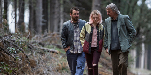 Odessa Young in The Daughter with co-stars Ewan Leslie (left) and Sam Neill.