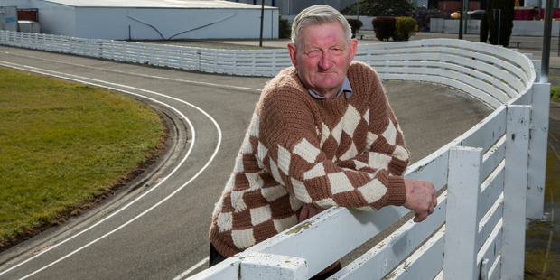 Don Kirdy at the Tinwald velodrome where Olympian Hayden Roulston began his cycling career. Photo / Simon Baker