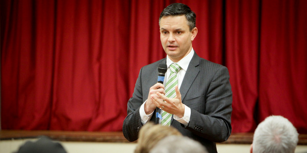 Green Party co-leader James Shaw spoke to Hawke's Bay residents last night about his vision for New Zealand's economy. Photo / Warren Buckland