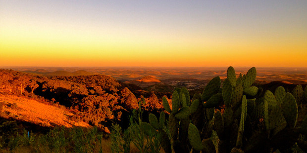 The incredible sunset views from the Bunya Mountains, in Queensland. Photo / Tim Roxborogh