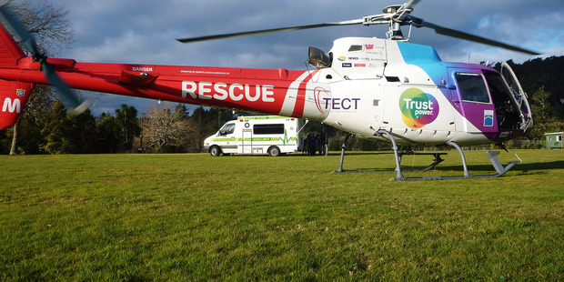 A 44-year-old man was airlifted from Te Kaha.