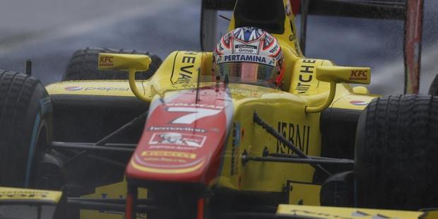 Mitch Evans in action in GP2. Photo / GP2 media.