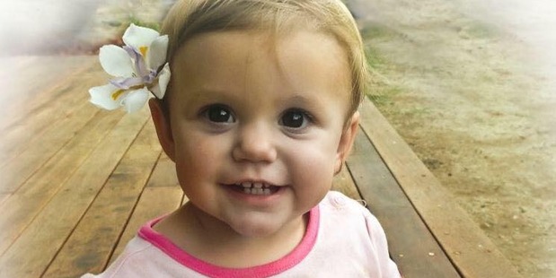 Isabella Rees died in February, 2015, three hours after her mother Allison found her "saturated" in her own blood. Photo / Facebook