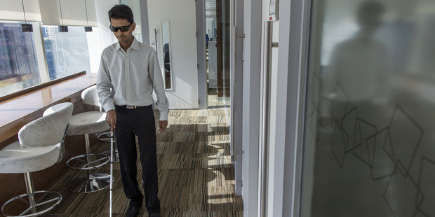 Vishal Agrawal walks through the Standard Chartered office in Mumbai, India. Photo / Bloomberg, Prashanth Vishwanathan