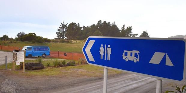 Dunedin runanga Kati Huirapa Runaka ki Puketeraki says freedom campers are dumping human waste on its burial grounds at Warrington Domain. Photo / Gregor Richardson/ODT