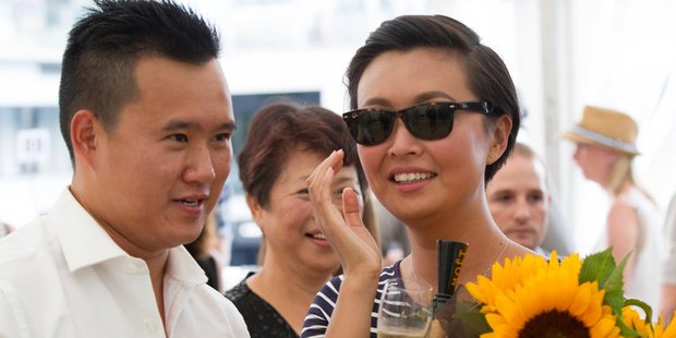 Newly engaged couple Ralph Chang, 30 and Cathy Qin, 30. Photo / Nick Reed