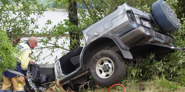 A man injured in this January 3 crash near Okere Falls on State Highway 33 later died in hospital. Photo / Stephen Parker, Daily Post
