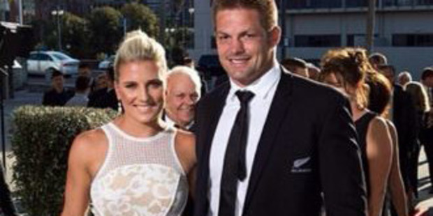 Gemma Flynn and Richie McCaw at the Halberg awards last year. Photo / Instagram