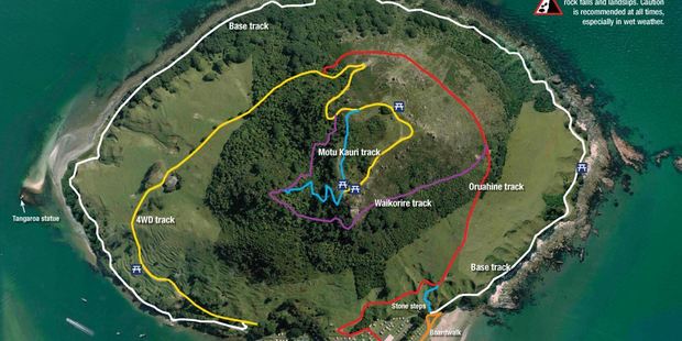 The Mauao tracks. Image/Tauranga City Council