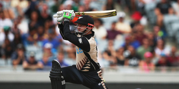 Colin Munro smashed a 14-ball 50. Photo / Getty