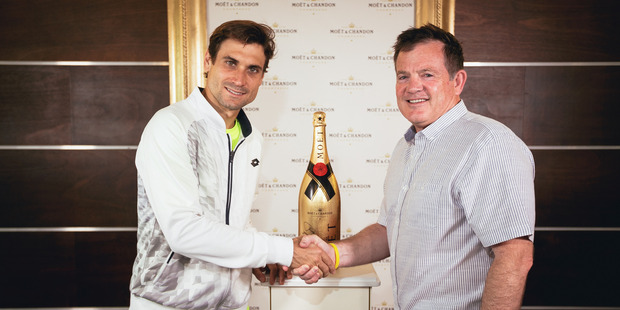 Spanish tennis player David Ferrer meets Wayne Howett.