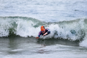 Round the Mount Swim women's champion Mikayla Nielsen. Photo/George Novak