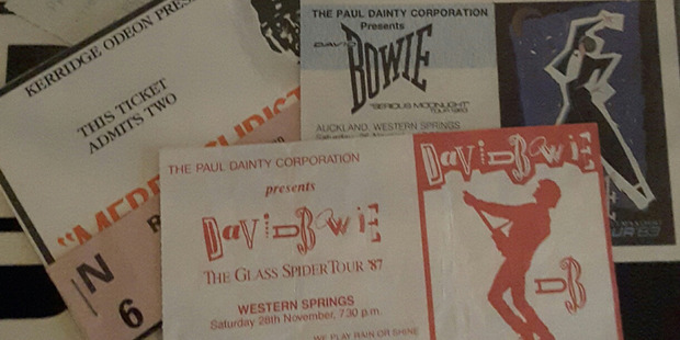 Tickets for David Bowie concerts at Western Springs, Auckland.