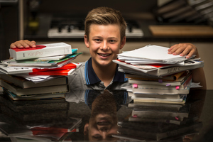 Benjamin Cullen is one of the thousands of students around the country who will get their NCEA results tomorrow. Photo / Michael Craig
