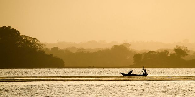 Fishermen on a boat at Arugam Bay on Sri Lanka's east coast. Photo / 123RF