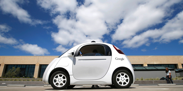 Google's new self-driving prototype car. Photo / AP