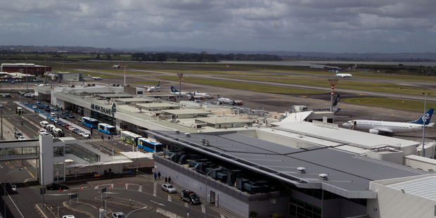 The Auckland Domestic Terminal pictured from the Auckland Air Traffic Control Tower. Photo / Richard Robinson