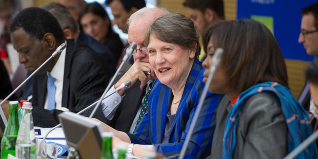 If the Trans-Pacific Partnership can be signed here with due ceremony Helen Clark deserves a place of honour. Photo / UN