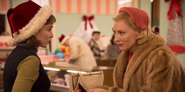Rooney Mara and Kate Blanchett in the Todd Haynes movie Carol.