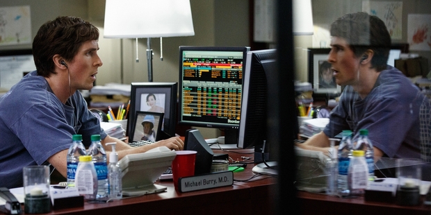 Christian Bale plays Michael Burry in The Big Short. Photo / Paramount Pictures