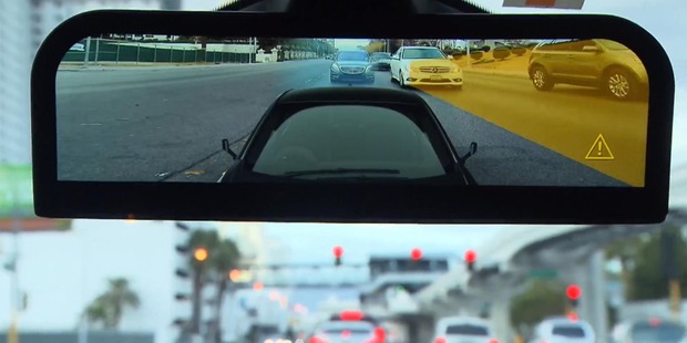 BMW recently showed a concept vehicle in which the rear-view mirror is replaced by a video screen that shows footage from three cameras that look behind the vehicle. Photo / Handout from BMW