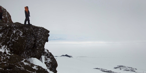 Professor Gary Wilson is used to the vagaries of Antarctic weather. Photo / Alan Gibson