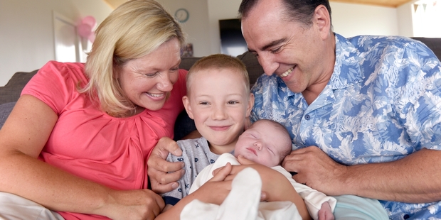 Claudia, Alex and Matthew with Nina Carratu at their home in Tauranga. Photo/George Novak