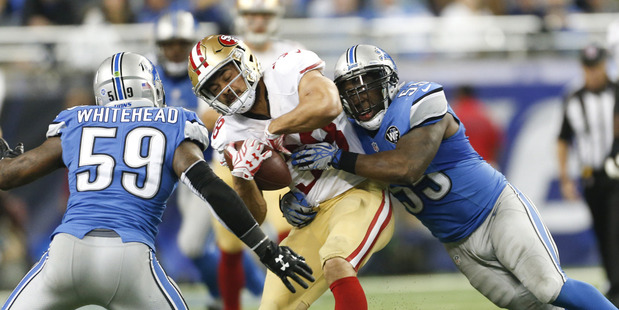 Jarryd Hayne in action for the 49ers. Photo / AP