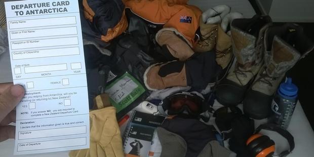 The beginning of Jamie Morton's adventure in Antarctica. Photo / Jamie Morton
