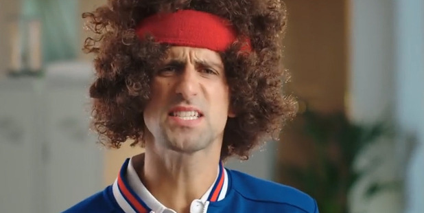Novak Djokovic as John McEnroe. Photo / YouTube