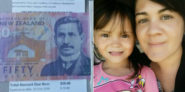 Sheena Mareikura with her 4-year-old daughter Tiahomairangi and the kind gift that made her day..